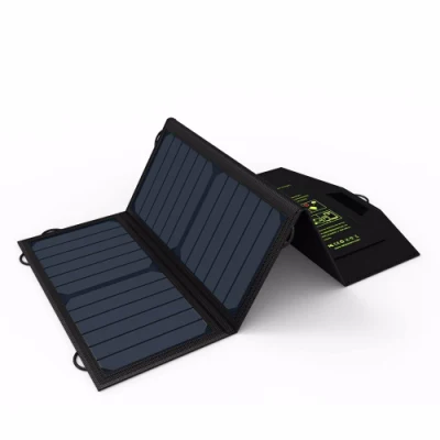 21W Flexible Solar Panel with 2 USB 5V Convenient Power Charger